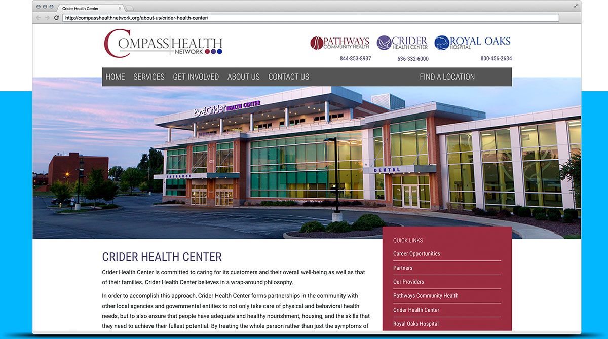 healthcare website design St. Louis